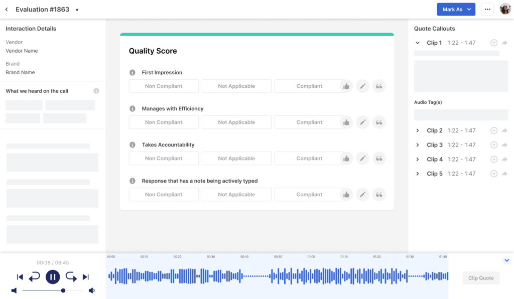 Authenticx Quality | Agent Performance Dashboard