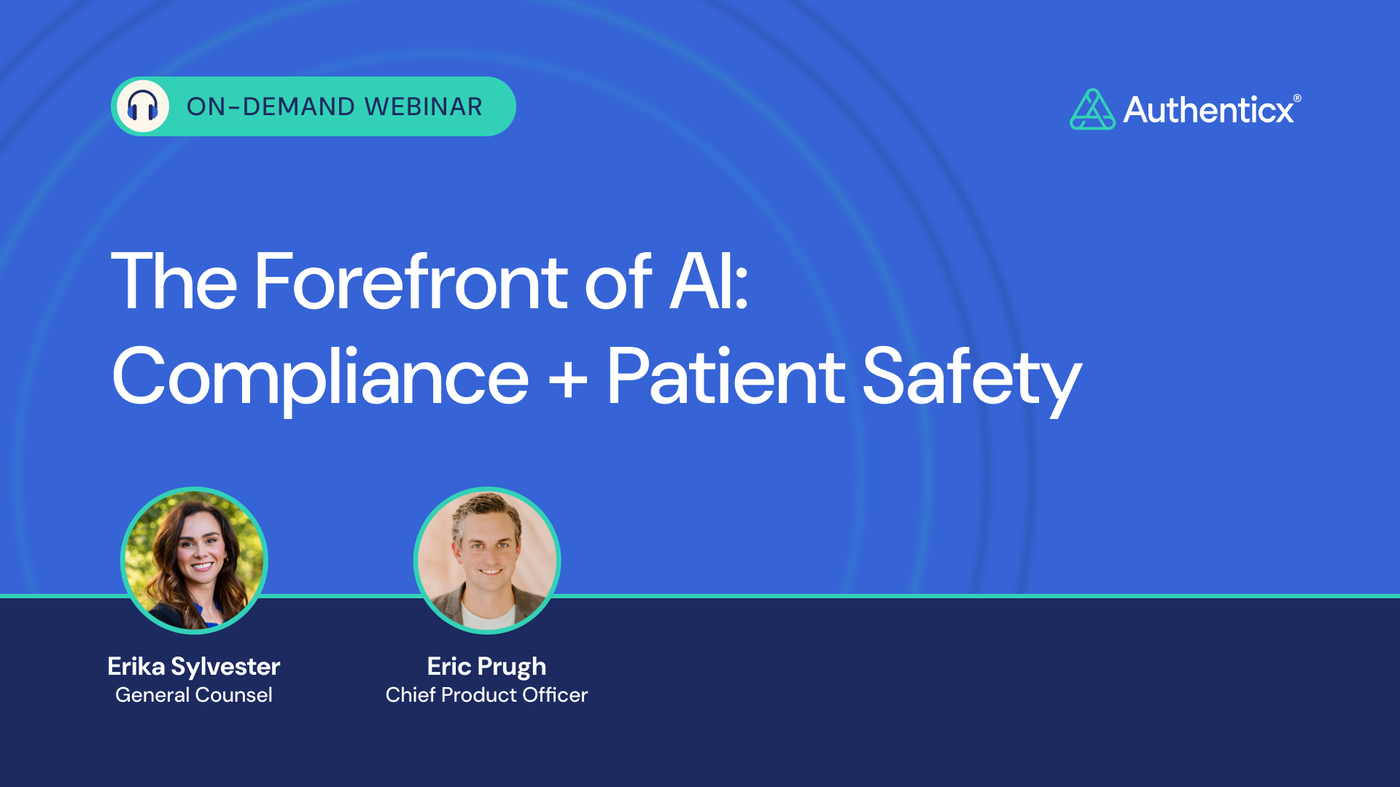 On-Demand Webinar - The Forefront of AI: Compliance and Patient Safety