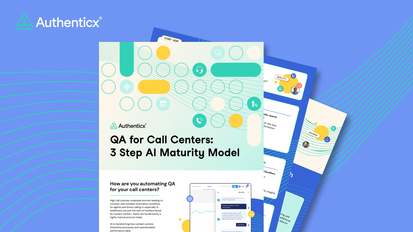 QA for Call Centers: 3 Step AI Maturity Model Guide | Authenticx Resources