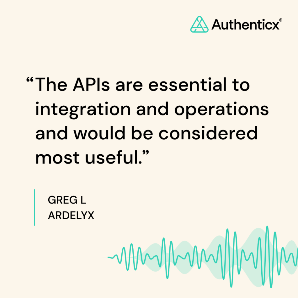 Authenticx Integration Testimonial | APIs